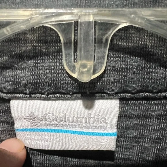 Columbia Women's Gray Quarter-Zip Sweatshirt Lightweight Super Soft EUC Size S - Picture 2 of 4